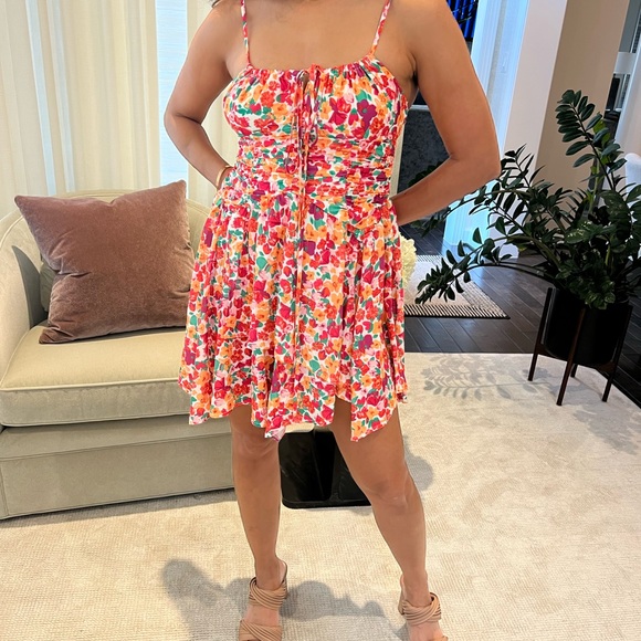 Princess Polly Mini Multi Floral Dress - Picture 3 of 5